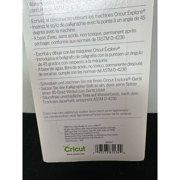 Cricut Explore Multi Pen Set Gold Write Draw Calligraphy Water Based Ink 5 Pack - Picture 5 of 6